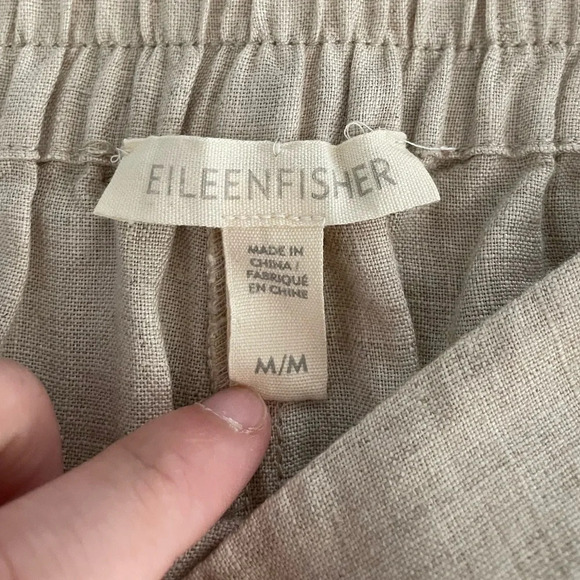 Eileen Fisher 100% Organic Linen Pants, Size M - Picture 2 of 7
